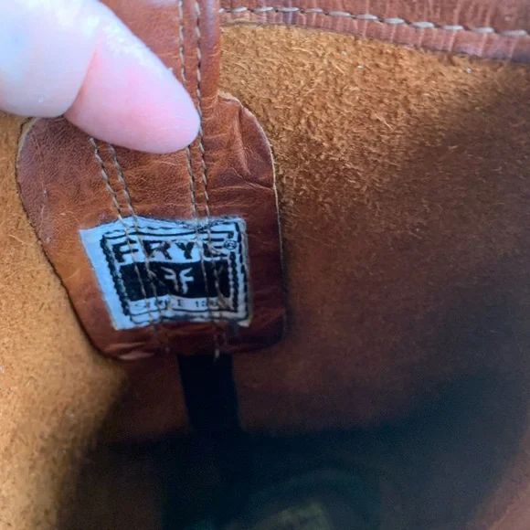 Frye Harness 12R Tan Leather Boots - Picture 3 of 7